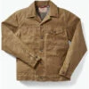 Filson Men's Tin Cloth Short Lined Cruiser Jacket -Explore Apparel 11010762 DarkTan main 01