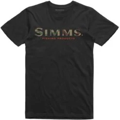 Men's Simms Logo T-Shirt -Explore Apparel 12803 001 Simms Logo Tee Black s21