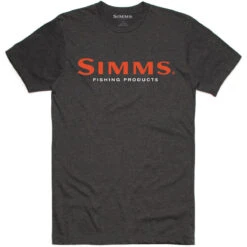 Men's Simms Logo T-Shirt -Explore Apparel 12803 086 P 1 Ms Simms Logo Tee Charcoal Heather Front