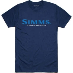 Men's Simms Logo T-Shirt -Explore Apparel 12803 195 P 1 Ms Simms Logo Tee Dark Moon Heather Front