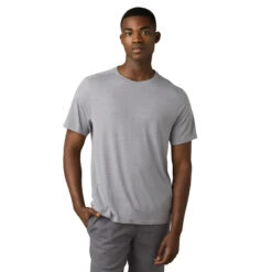 Prana Men's Prospect Heights Crew -Explore Apparel 1966241 GREY 1