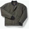 Filson Men's Quilted Pack Jacket -Explore Apparel 20019781 DarkOtGrn main 01