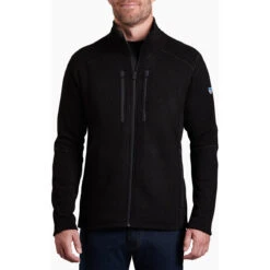 KUHL Men's Interceptr Fleece Jacket -Explore Apparel 3183 Interceptr FZ Black Front 1