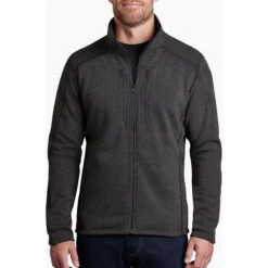 KUHL Men's Interceptr Fleece Jacket 9 KUHL Men's Interceptr Fleece Jacket -Explore Apparel 3183 Interceptr FZ Steel Front