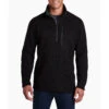 KUHL Men's Interceptr 1/4 Zip -Explore Apparel 3185 Interceptr Qtr Zip Black Front