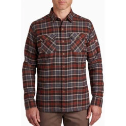 KUHL Men's Dillingr Flannel Shirt 8 KUHL Men's Dillingr Flannel Shirt -Explore Apparel 7186 dillingr flannel ls redwood front pdp photo b04de18b 371d 4b5d b8e2 268d931cf2d1
