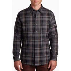 KUHL Men's Fugitive Flannel Shirt -Explore Apparel 7202 fugitive flannel ls cast iron front pdp photo 690b5c62 5d1a 4163 9c30 291b736ae529