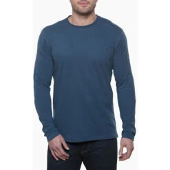 KUHL Men's Bravado Long Sleeve 7 KUHL Men's Bravado Long Sleeve -Explore Apparel 7224 bravado ls pirate blue front