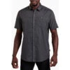 KUHL Men's Stealth Short Sleeve Shirt -Explore Apparel 7276t stealth tall black koal front 727f239a 1512 49af a343 e3d1c63c0acb