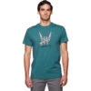 Black Diamond Men's Rock On Tee 1 Black Diamond Men's Rock On Tee -Explore Apparel 730232 3028 M ROCK ON SS TEE RAGING SEA 01 1