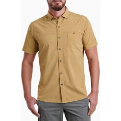 KUHL Men's Optimizr Short Sleeve 10 KUHL Men's Optimizr Short Sleeve -Explore Apparel 7316 Optimizr SS Honey Maple Front 1