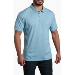 Men's AirKuhl Polo -Explore Apparel 7344 AirKuhl Polo Sea Breeze Front 1