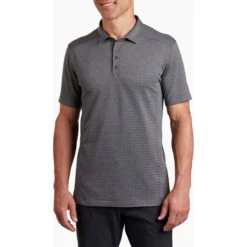 Men's AirKuhl Polo 12 Men's AirKuhl Polo -Explore Apparel 7344 airkuhl polo carbon front