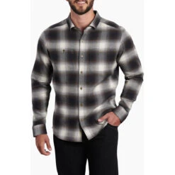 KUHL Men's Law Flannel Long Sleeve -Explore Apparel 7373 Law Flannel LS Forged Iron Front 42463760 3785 4c03 a8c9 294fdfd2a92c