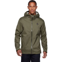 Black Diamond Men's Stormline Stretch Rain Shell -Explore Apparel CDT0 3010 M STORMLINE STRETCH RAIN SHELL TUNDRA 01