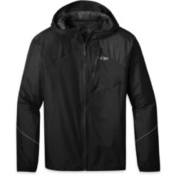 Outdoor Research Men's Helium Rain Jacket 7 Outdoor Research Men's Helium Rain Jacket -Explore Apparel F20 M HeliumRainJacket Black 275386 0001