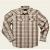 Men's H Bar B Longsleeve -Explore Apparel F20 HbarB LS Thornton Plaid Shroom Flat 47e9f460 265b 42da 87fc 7189a57a435b