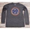 Groovy Long Sleeve T-Shirt -Explore Apparel Groovy LS Dk Grey Front 1