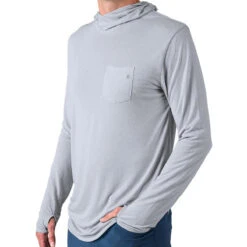 Men's Bamboo Lightweight Hoodie 31 Men's Bamboo Lightweight Hoodie -Explore Apparel M LWHoody AspenGrey 1 1