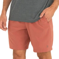 Men's Lined Breeze Short - 7.5" -Explore Apparel M LinedBreezeShorts AdobeRed 1 1