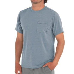 Men's Bamboo Flex Pocket Tee -Explore Apparel MFT 112 P 1