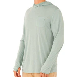 Men's Bamboo Lightweight Hoodie 34 Men's Bamboo Lightweight Hoodie -Explore Apparel M LWHoody SeaGlass 1 1