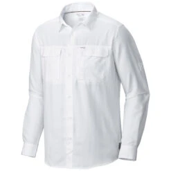 Mountain Hardwear Men's Canyon Long Sleeve Shirt -Explore Apparel Men s Canyon Long Sleeve Shirt 1648751 White 2