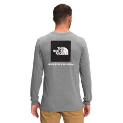 The North Face Men's Long-Sleeve Box NSE Tee -Explore Apparel NF0A4762 GVD hero 1
