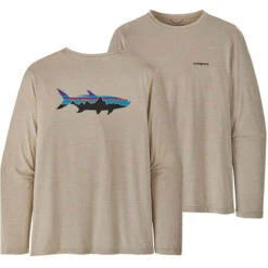 Patagonia Men's Long-Sleeved Cap Cool Daily Fish Graphic Shirt -Explore Apparel POS WBS23 52147 FZPX 1
