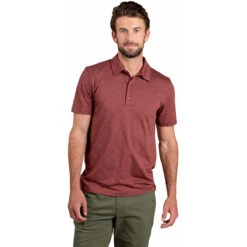 Men's Tempo Short Sleeve Polo 8 Men's Tempo Short Sleeve Polo -Explore Apparel T2002912 Henna 1