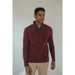 Men's Puremeso Quarter Zip Pullover -Explore Apparel TNB Spring20 LAStudio Web 1944
