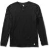 Vuori Men's Long Sleeve Ever Henley -Explore Apparel V108BLK