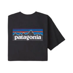 Patagonia Men's P-6 Logo Responsibili-Tee 21 Patagonia Men's P-6 Logo Responsibili-Tee -Explore Apparel WBS20 38504 BLK