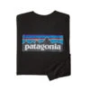 Patagonia Men's Long-Sleeved P-6 Logo Responsibili-Tee -Explore Apparel WBS20 38518 BLK