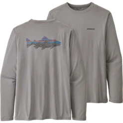 Patagonia Men's Long-Sleeved Cap Cool Daily Fish Graphic Shirt