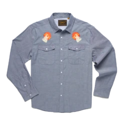 Men's Gaucho Snapshirt -Explore Apparel bark 1