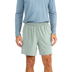 Men's Breeze Short - 6" -Explore Apparel breeze short 6 green haze men bottom 1