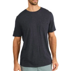 Men's Bamboo Heritage Pocket Tee -Explore Apparel heritage pocket tee heritage black men top 1 1