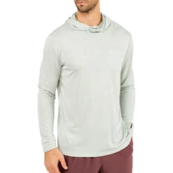 Men's Bamboo Lightweight Hoodie 37 Men's Bamboo Lightweight Hoodie -Explore Apparel lightweight hoody sage men top 1 2