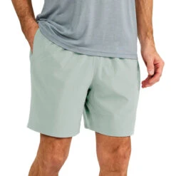 Men's Lined Breeze Short - 7.5" -Explore Apparel lined breeze short green haze men bottom 1 1