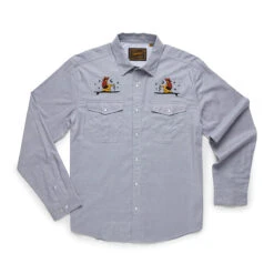 Men's Gaucho Snapshirt -Explore Apparel ocean 1